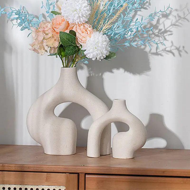 Abstract Arch Hollow Ceramic Vase - view 3