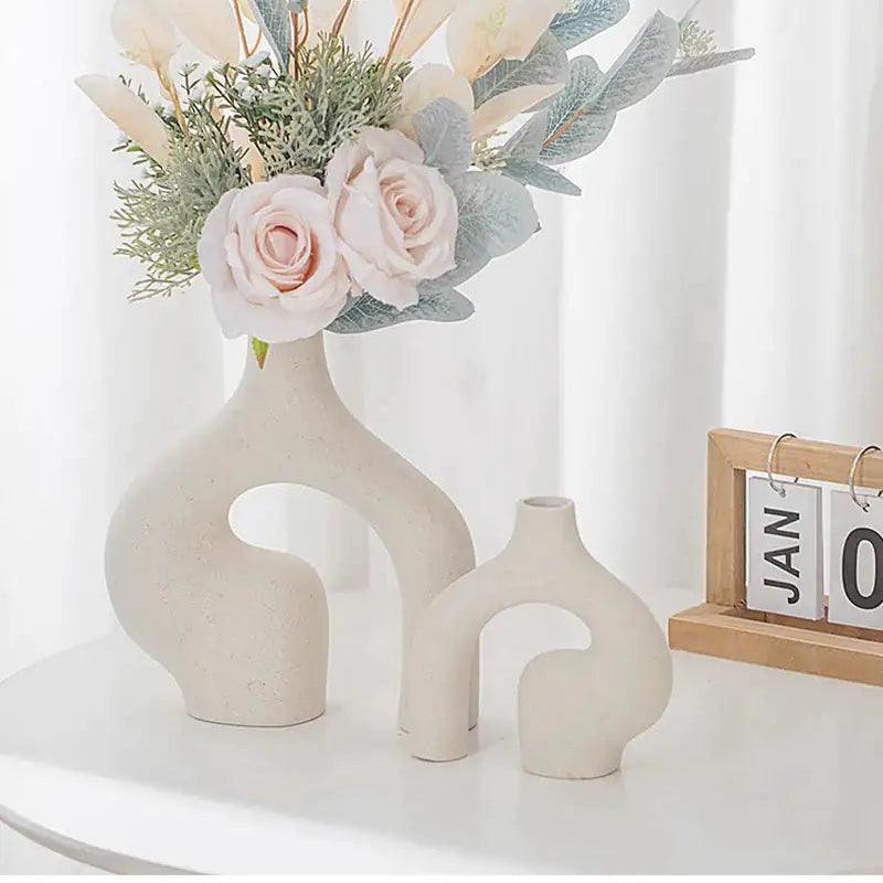 Abstract Arch Hollow Ceramic Vase - view 4