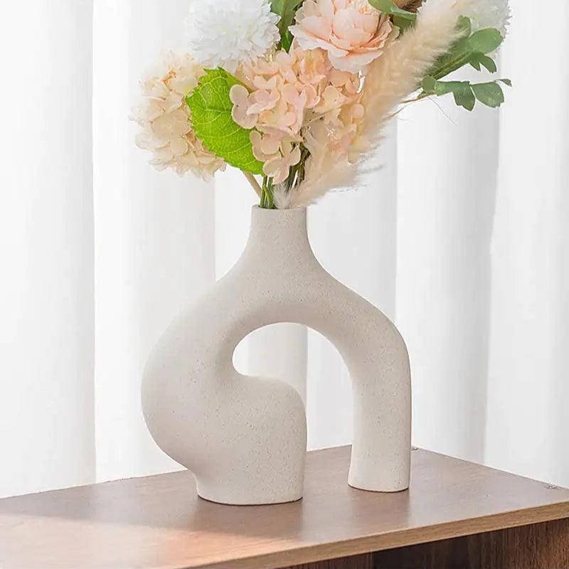Abstract Arch Hollow Ceramic Vase - view 5