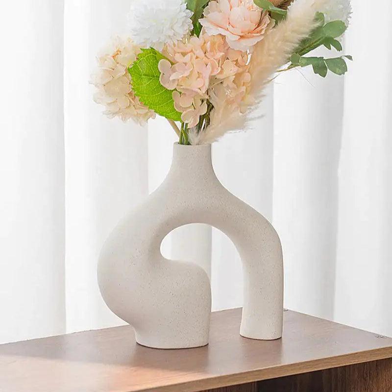 Abstract Arch Hollow Ceramic Vase - view 6