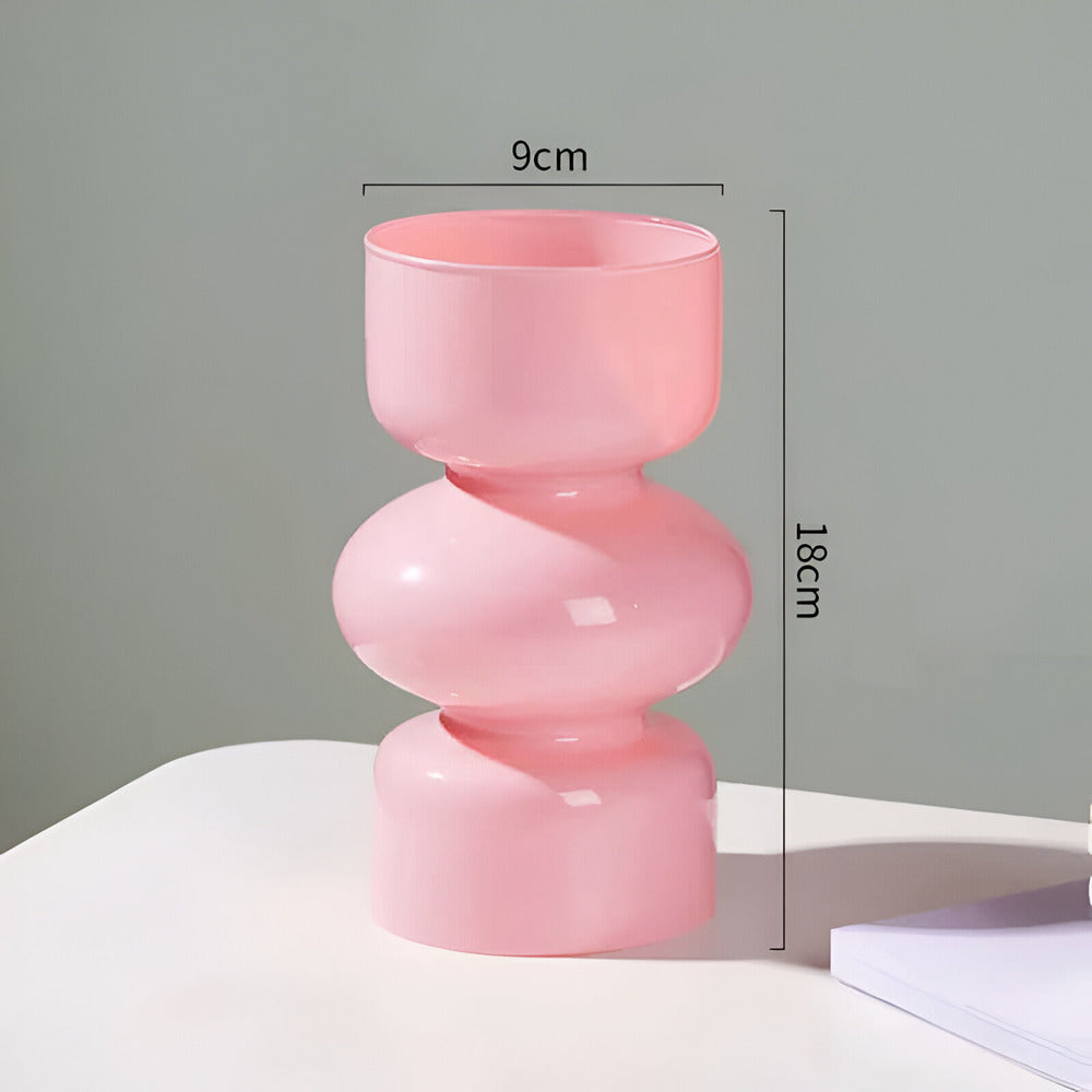 Stacked Bubble Glass Vase - view 10
