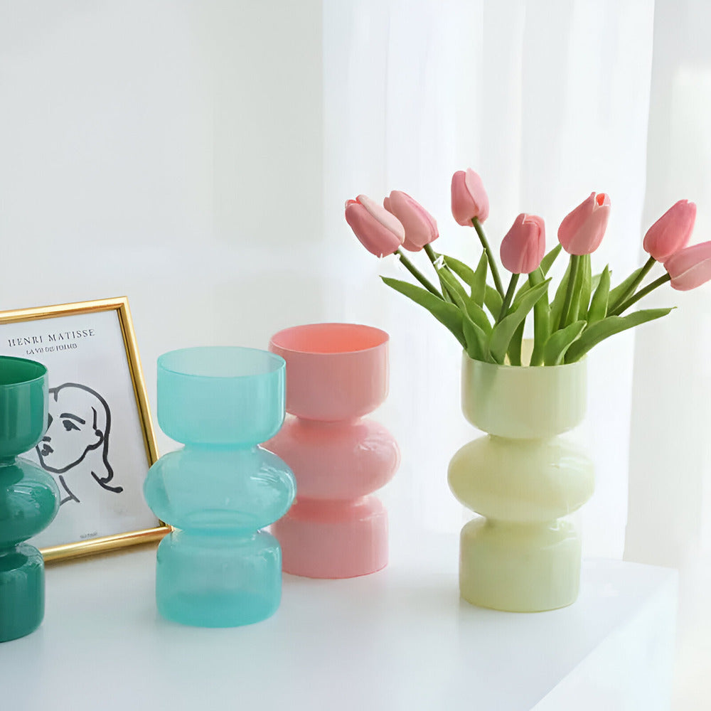 Stacked Bubble Glass Vase - view 4
