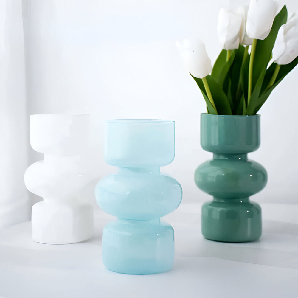 Stacked Bubble Glass Vase - view 5