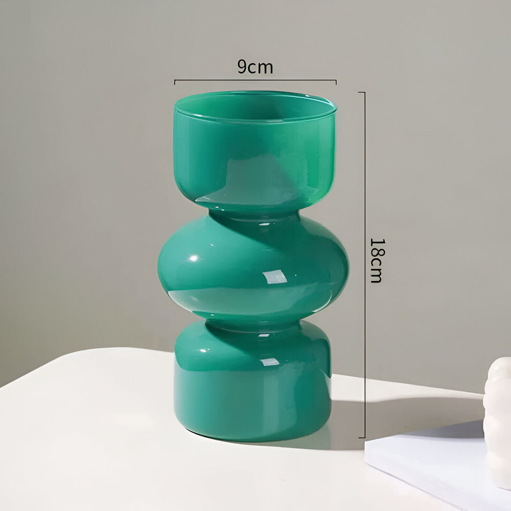 Stacked Bubble Glass Vase - view 6