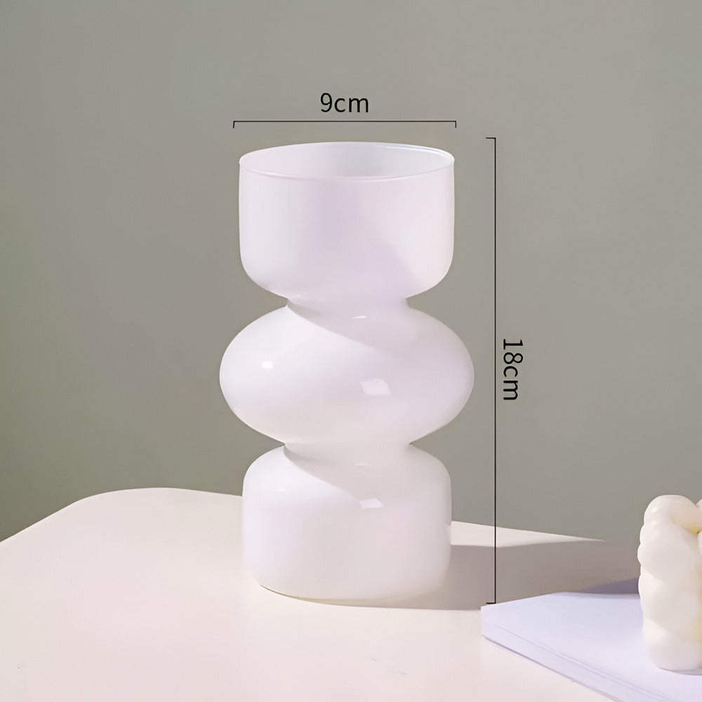 Stacked Bubble Glass Vase - view 7