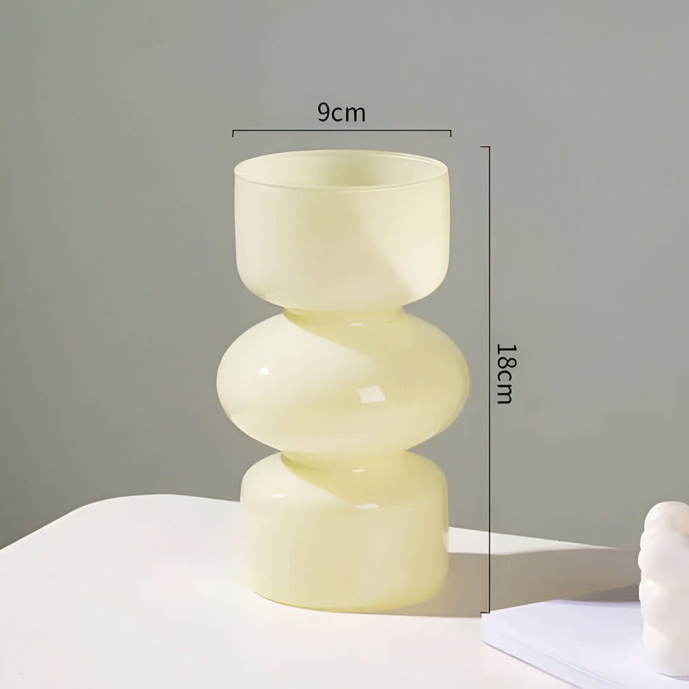 Stacked Bubble Glass Vase - view 8