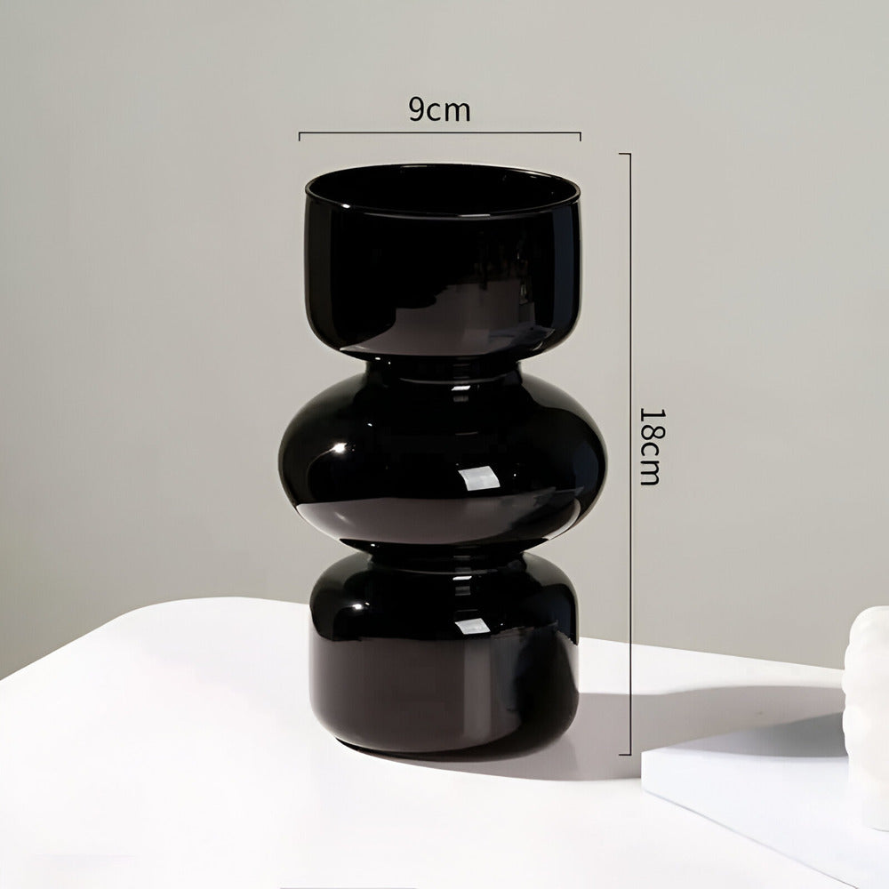 Stacked Bubble Glass Vase - view 9
