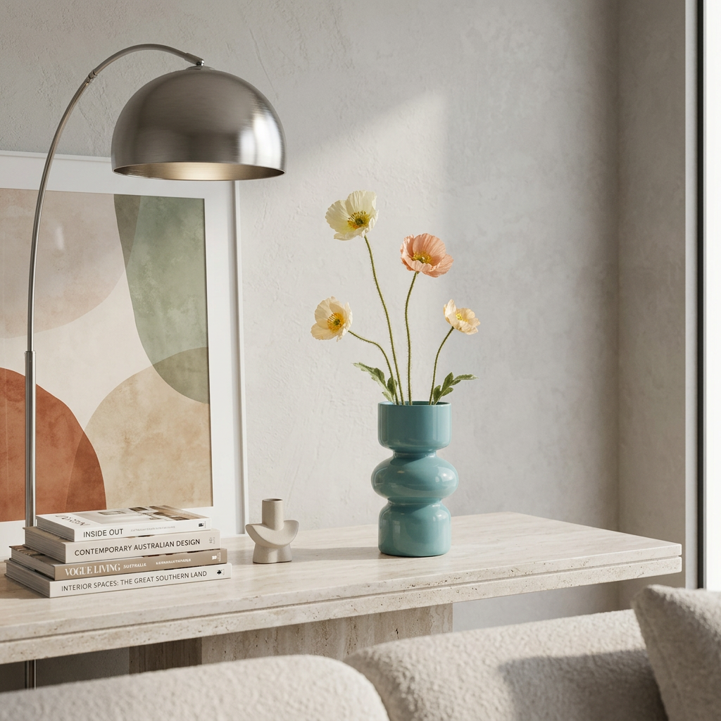 Stacked Bubble Glass Vase