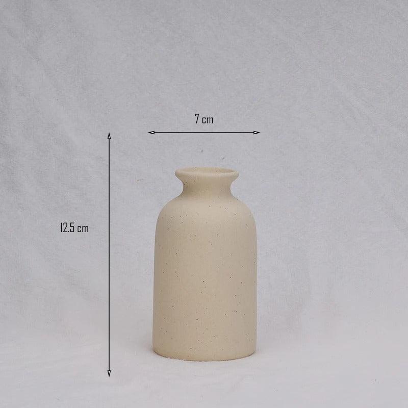 Tapered Speckled Clay Vase - view 10