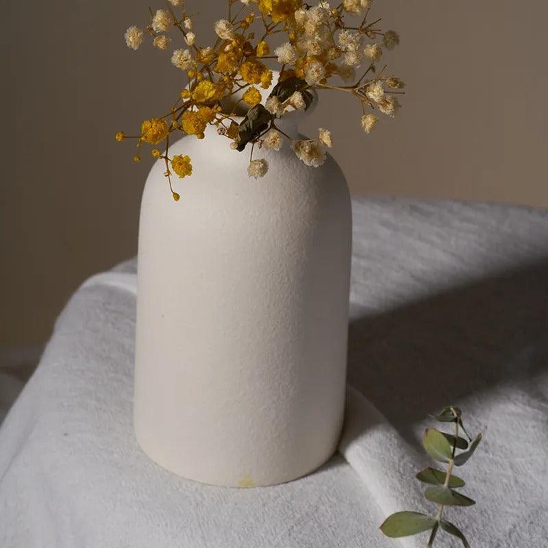 Tapered Speckled Clay Vase - view 5