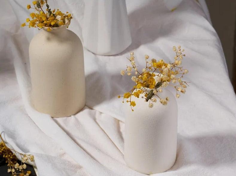 Tapered Speckled Clay Vase - view 6
