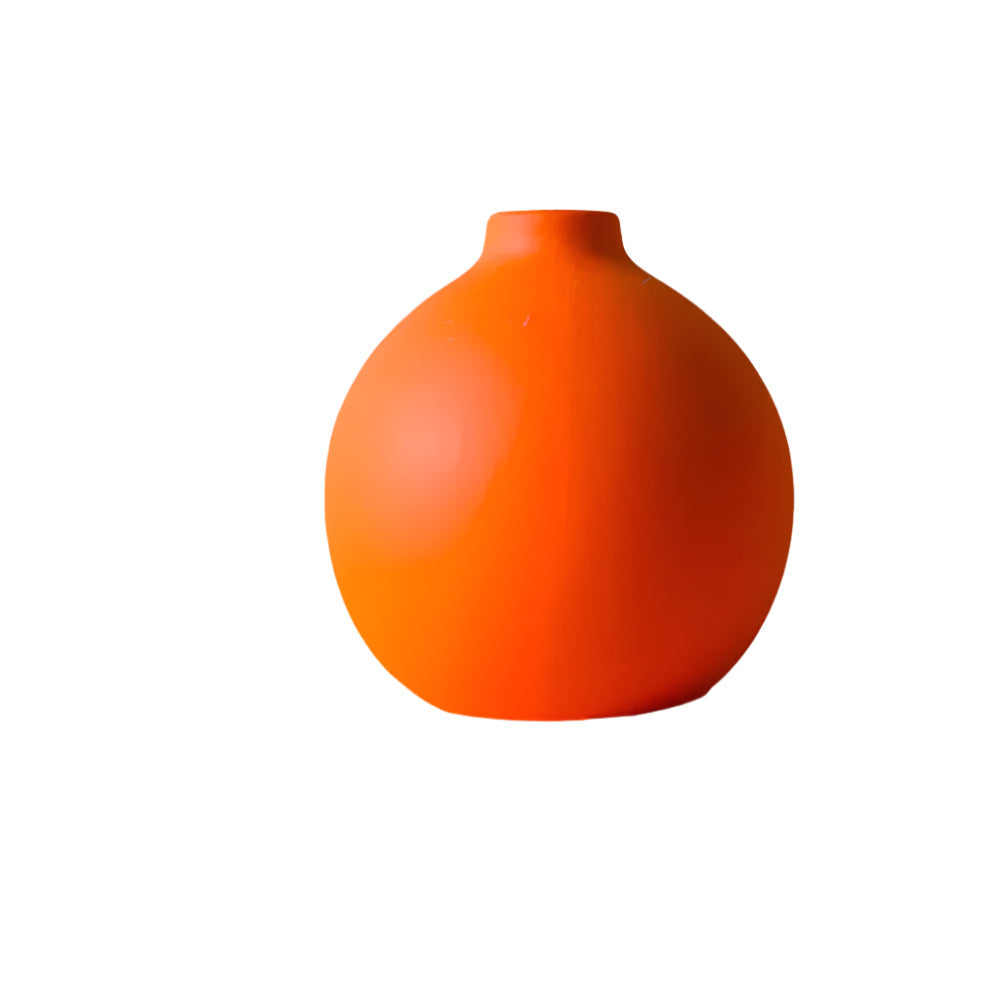 Glossy Round Ceramic Table Vase - view 2