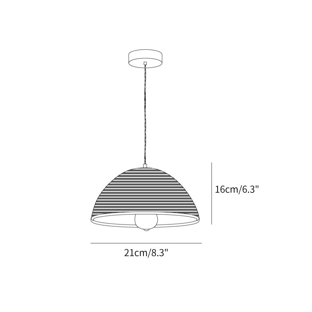 Woven Rattan Cone Pendant Light