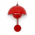 Flowerpot Styled Wall Sconce Light Fixture With Rounded Double Dome Shade