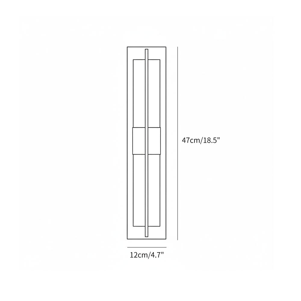 Banded Alabaster Panel LED Wall Lamp