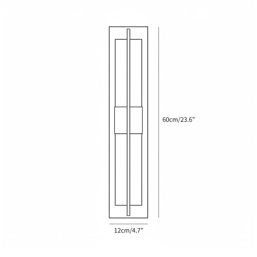 Banded Alabaster Panel LED Wall Lamp