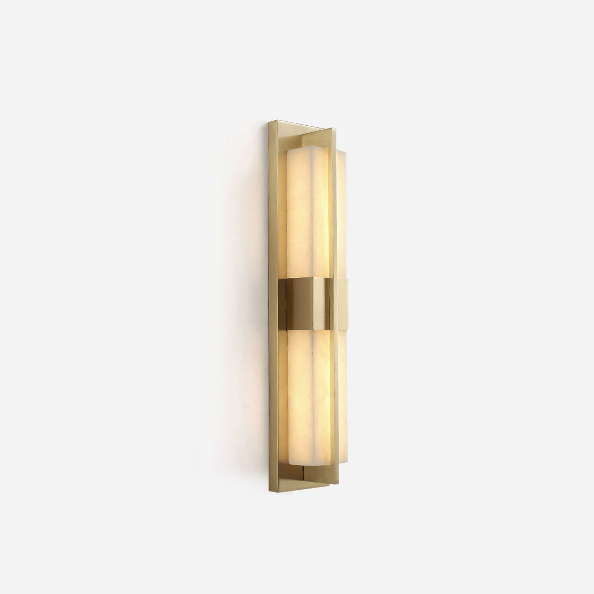 Banded Alabaster Panel LED Wall Lamp