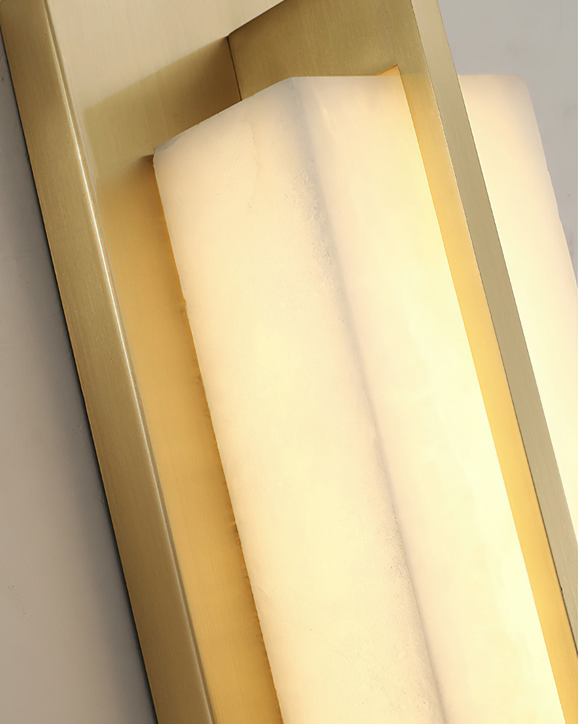 Banded Alabaster Panel LED Wall Lamp