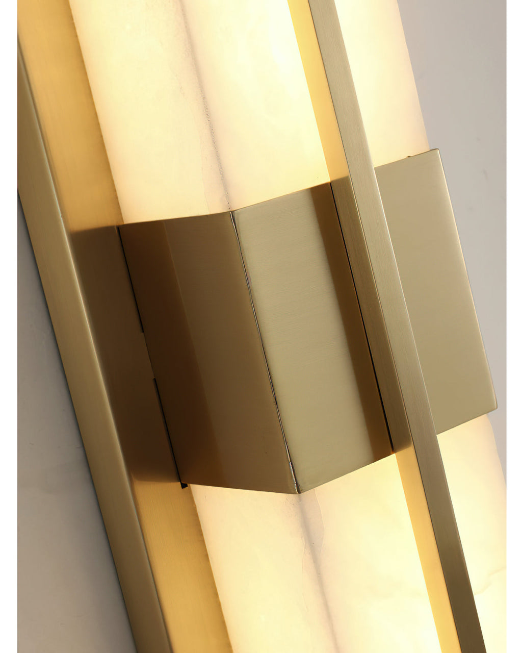 Banded Alabaster Panel LED Wall Lamp