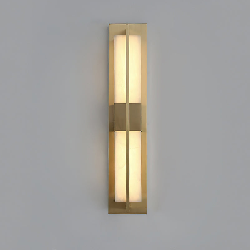 Banded Alabaster Panel LED Wall Lamp