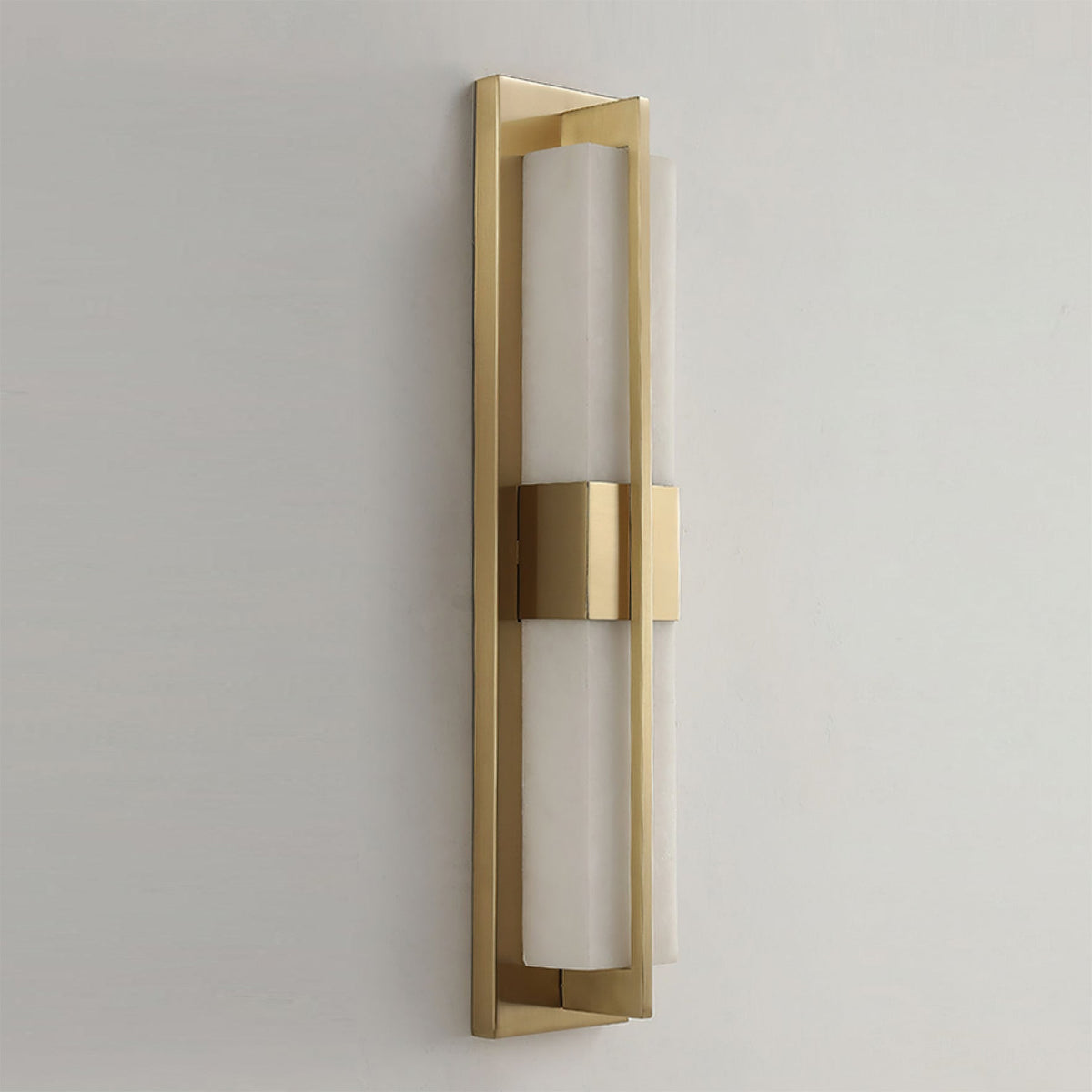 Banded Alabaster Panel LED Wall Lamp