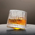 Rotating Crystal Whiskey Tumbler