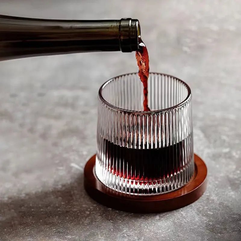 Rotating Crystal Whiskey Tumbler