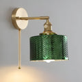 Glass Wall Lamp Light With Adjustable Shade for Home