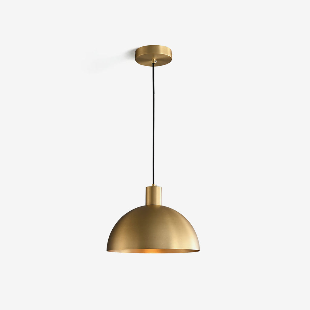Brass Dome Pendant Light