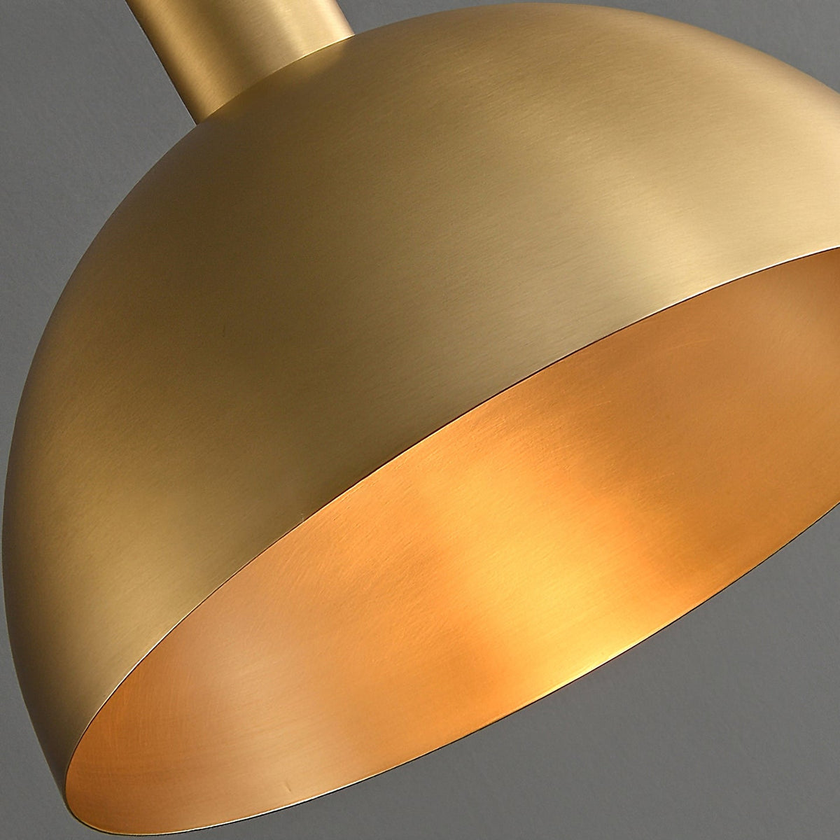 Brass Dome Pendant Light