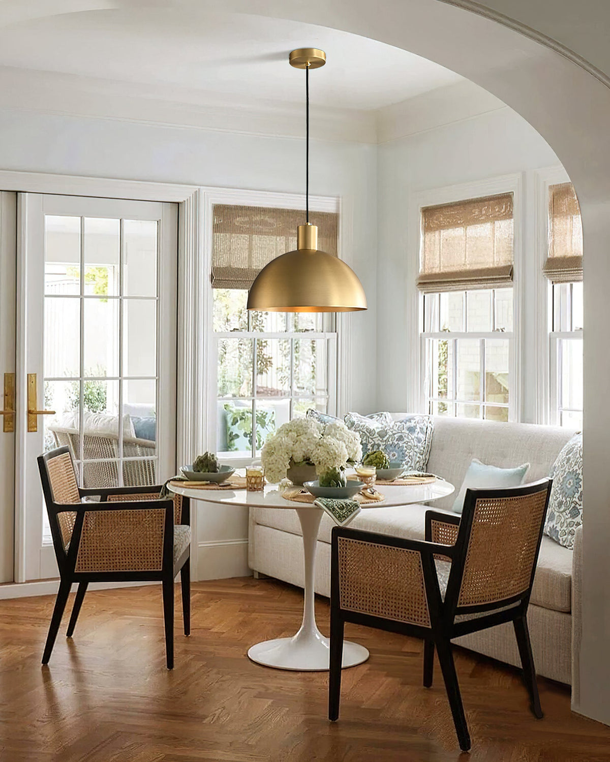Brass Dome Pendant Light