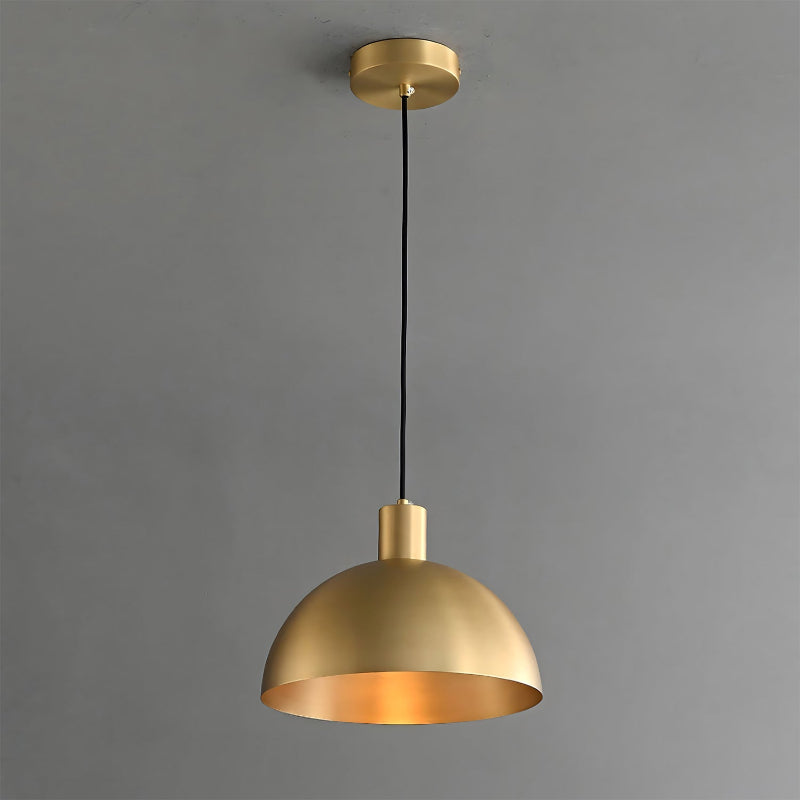 Brass Dome Pendant Light