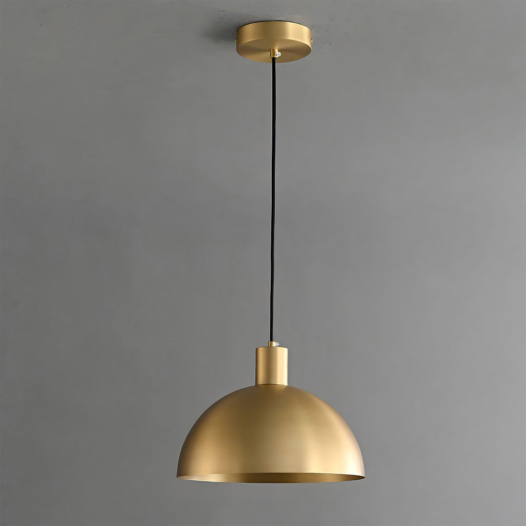 Brass Dome Pendant Light