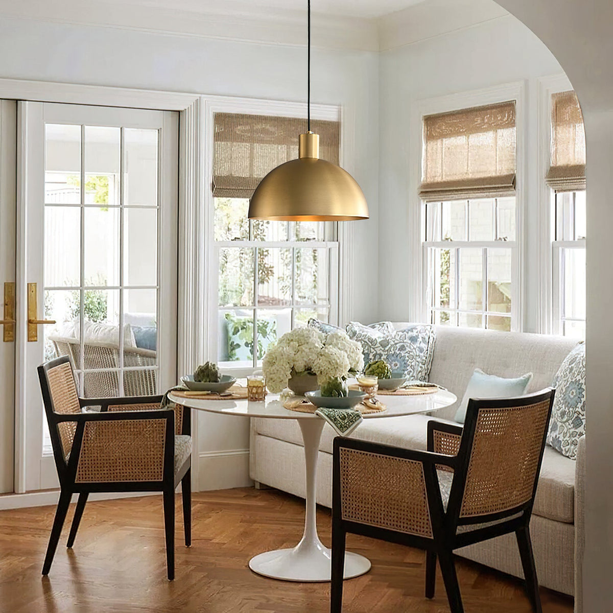 Brass Dome Pendant Light