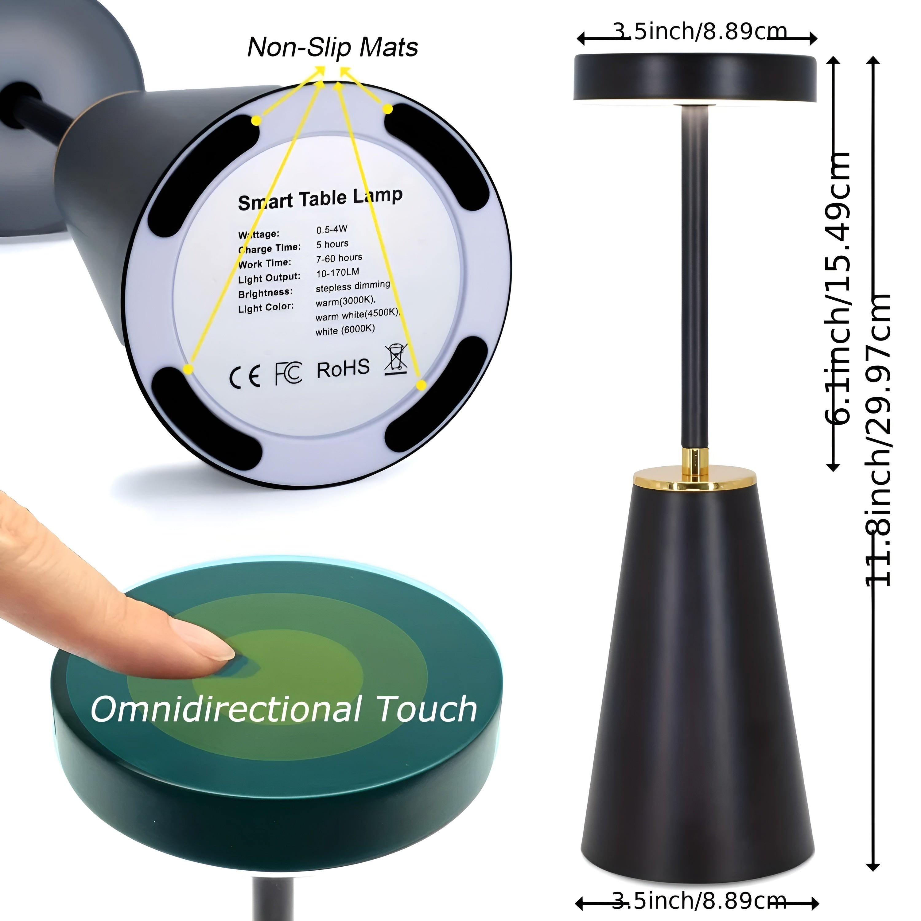 Sleek Lamp | Wireless Rechargeable Table Lamp