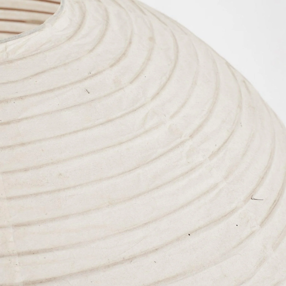 Ribbed Rice Paper Globe Pendant Lamp