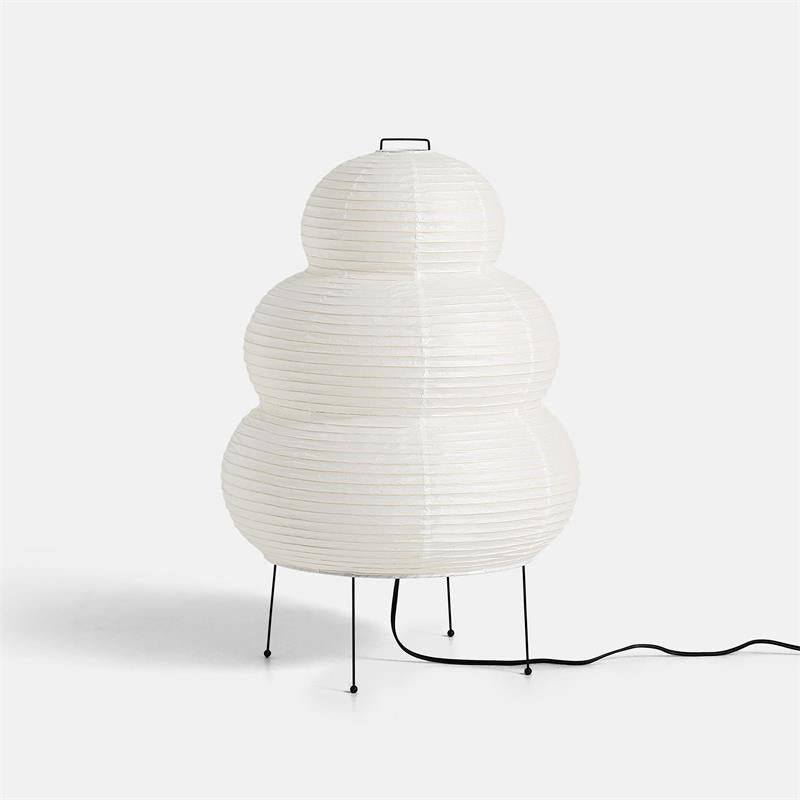 Three-Tier Rice Paper Globe Table Lamp