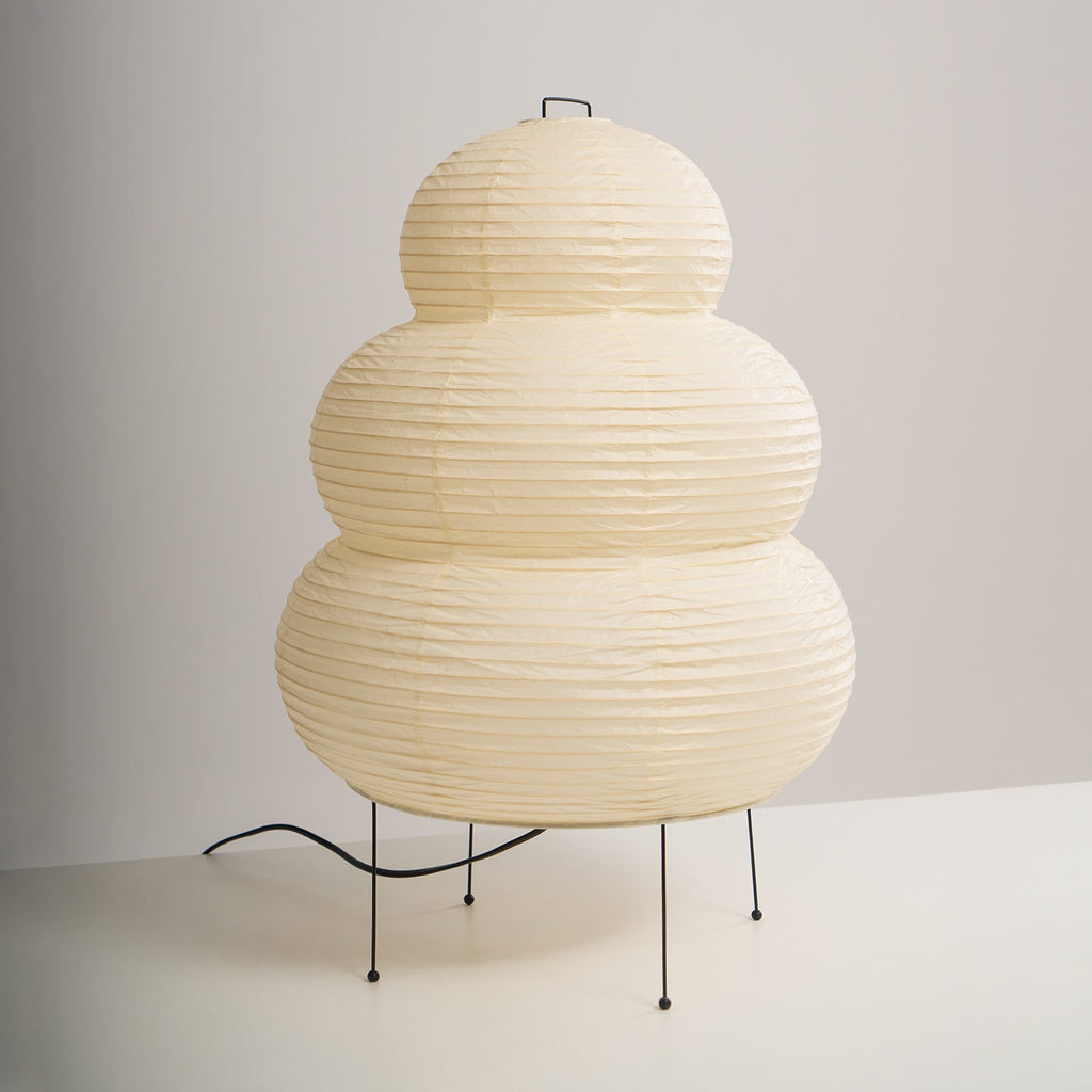 Three-Tier Rice Paper Globe Table Lamp