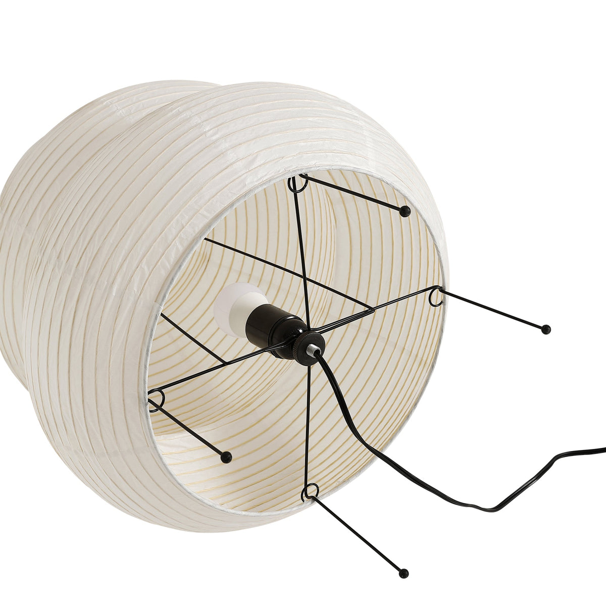 Three-Tier Rice Paper Globe Table Lamp