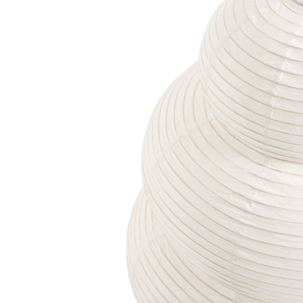 Three-Tier Rice Paper Globe Table Lamp