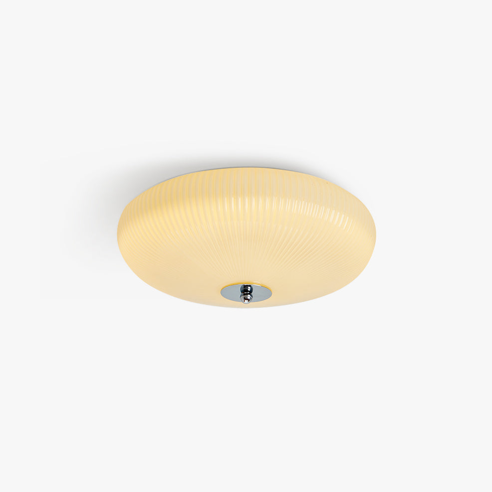 Ribbed Dome LED Flush Ceiling Light