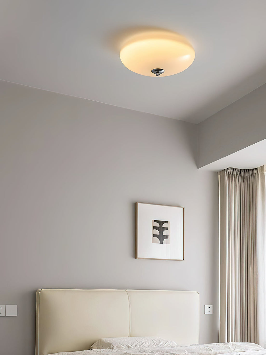 Ribbed Dome LED Flush Ceiling Light