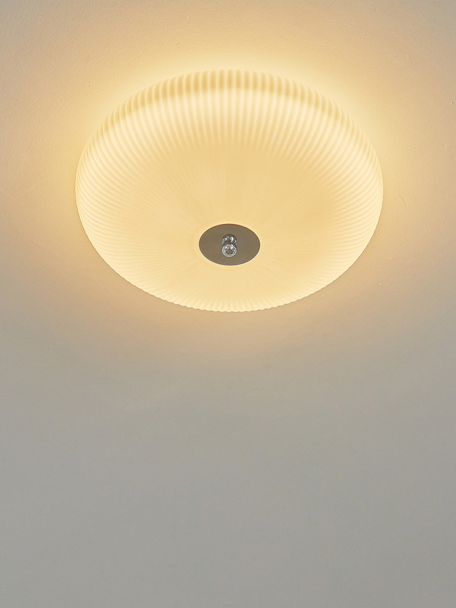 Ribbed Dome LED Flush Ceiling Light