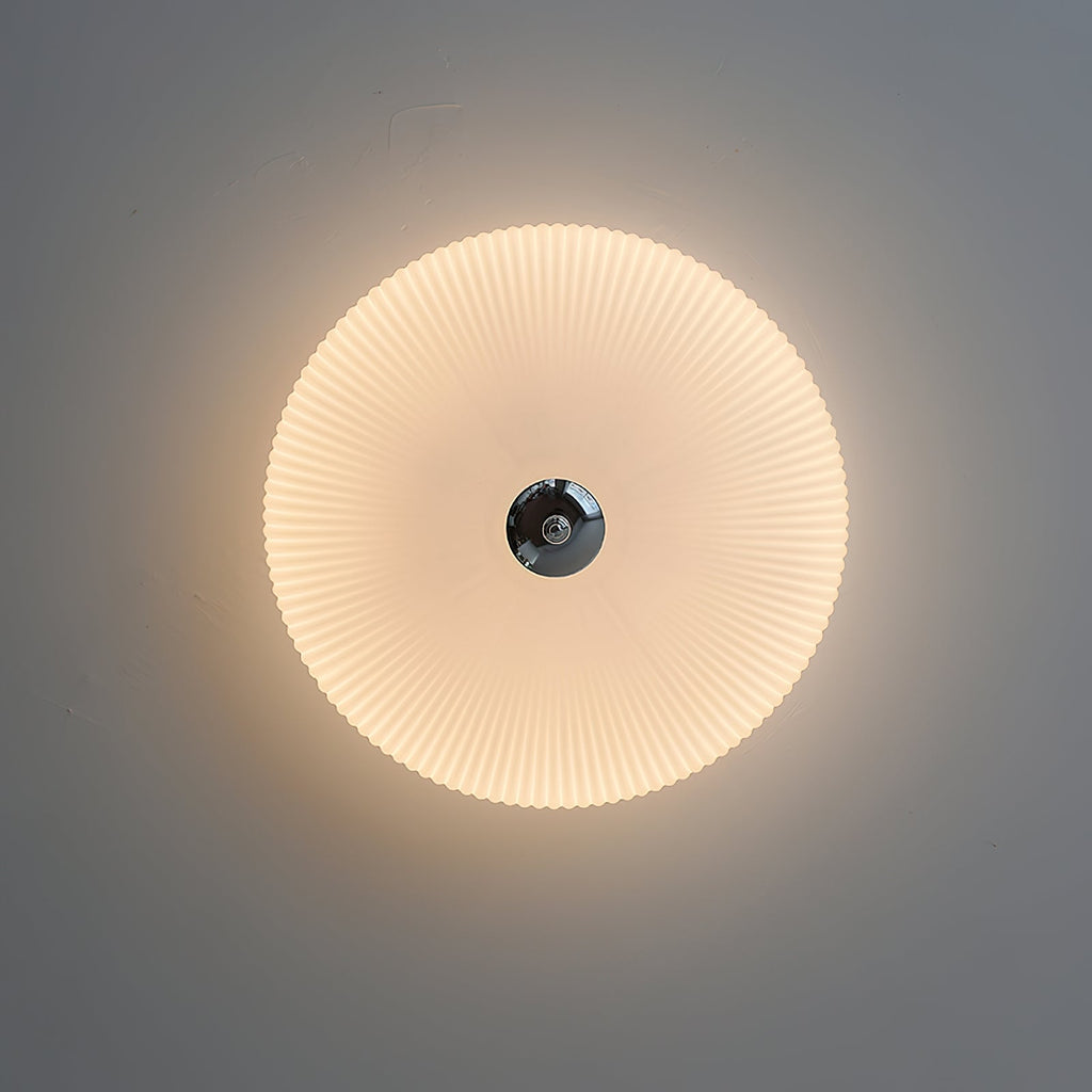 Ribbed Dome LED Flush Ceiling Light