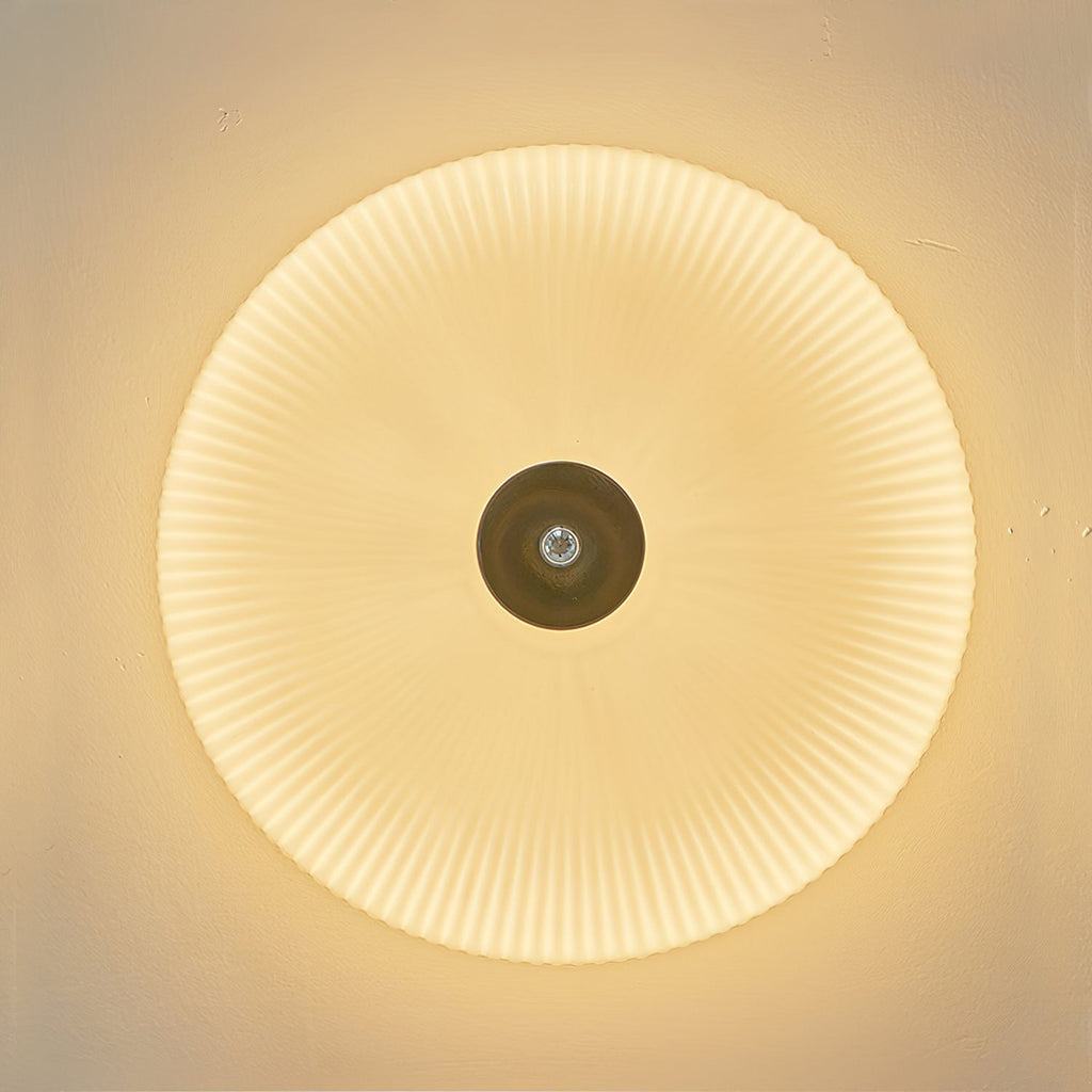 Ribbed Dome LED Flush Ceiling Light