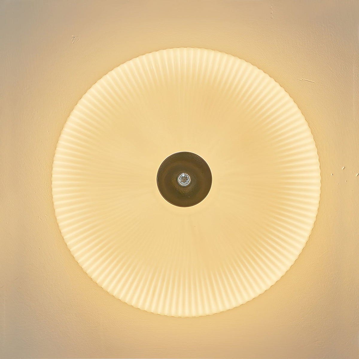 Ribbed Dome LED Flush Ceiling Light
