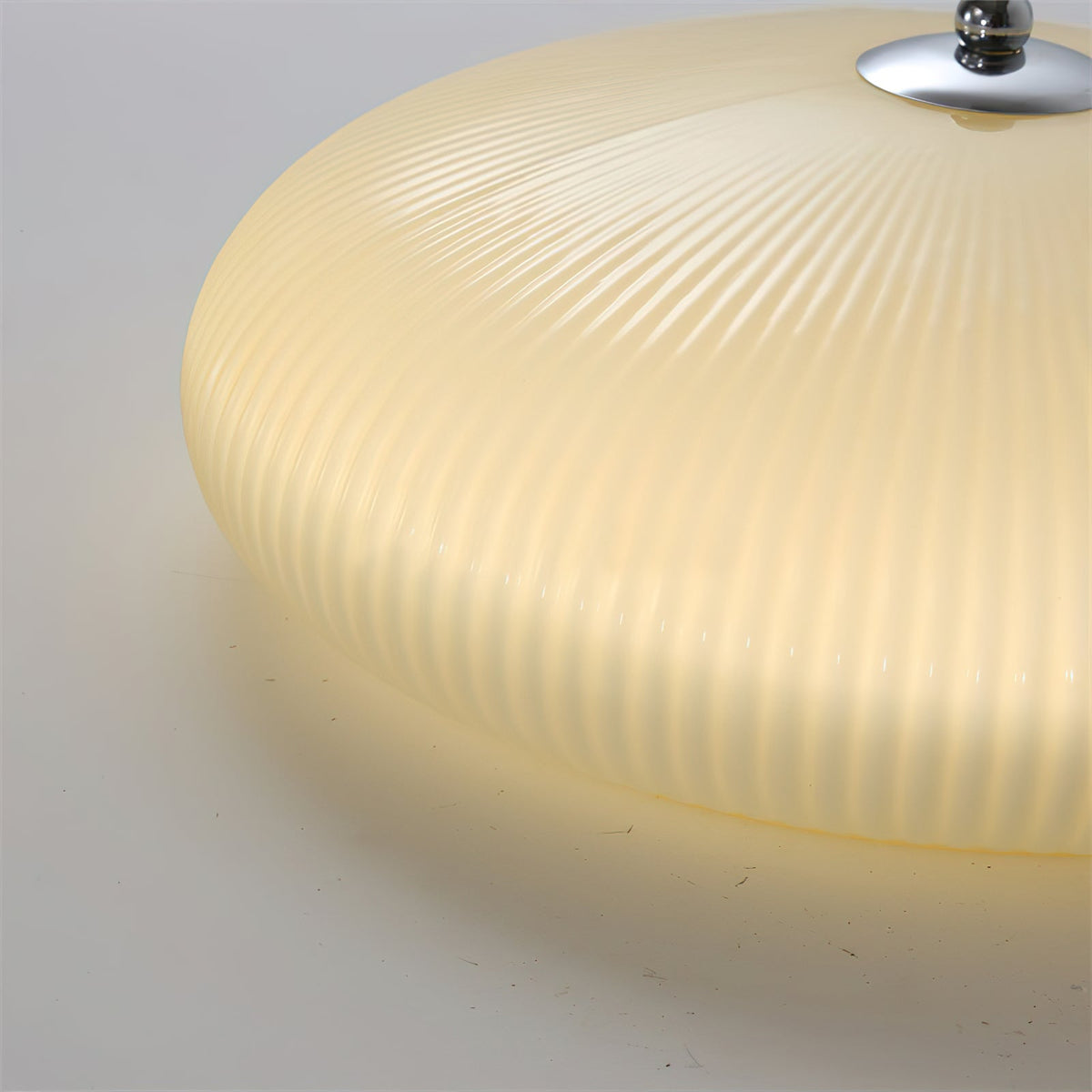 Ribbed Dome LED Flush Ceiling Light