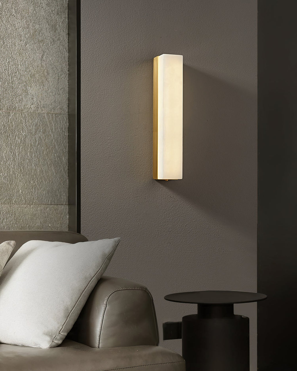Slim Alabaster Panel LED Wall Lamp