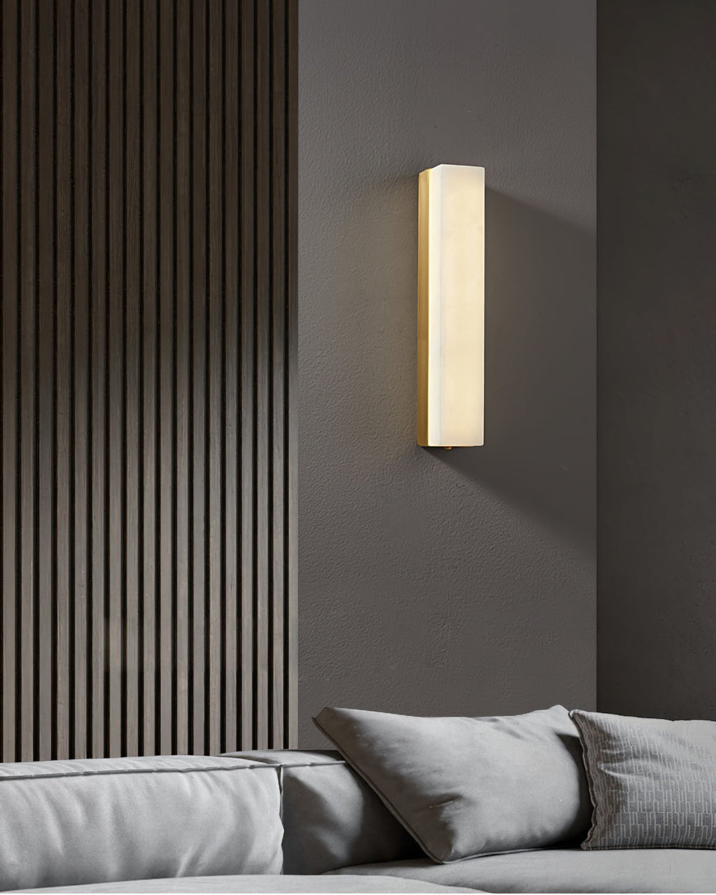 Slim Alabaster Panel LED Wall Lamp