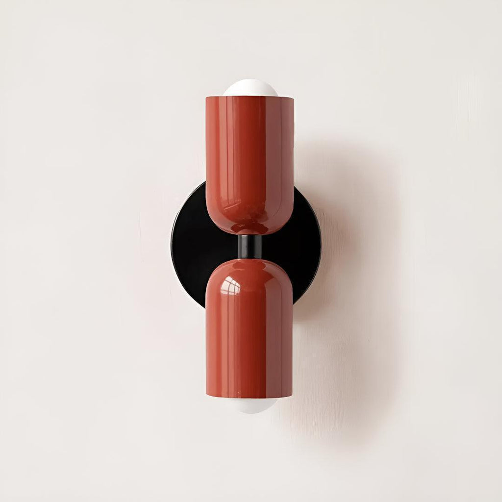 Modern Double Wall Sconce Lighting with Up and Down Glow